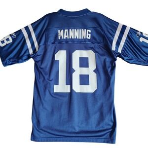 Indianapolis Colts Peyton Manning 18 Reebok NFL Equipment Jersey Mens L